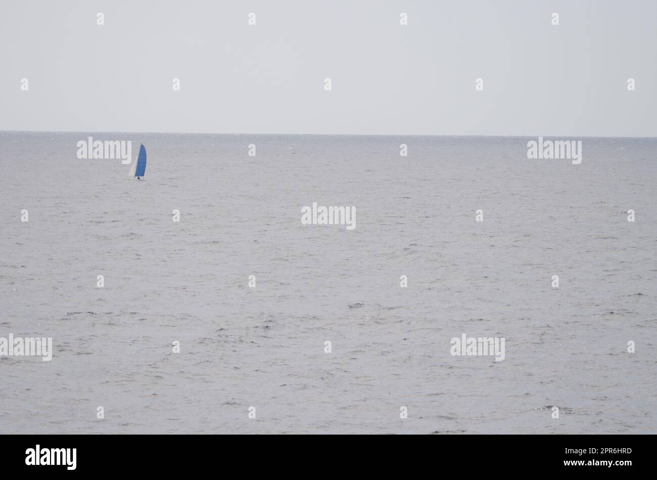 Sailboat in the Atlantic Ocean Stock Photo - Alamy