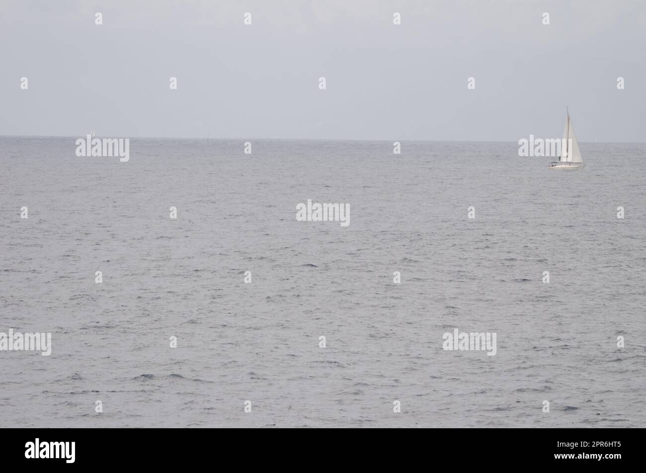 Sailboat in the Atlantic Ocean Stock Photo - Alamy