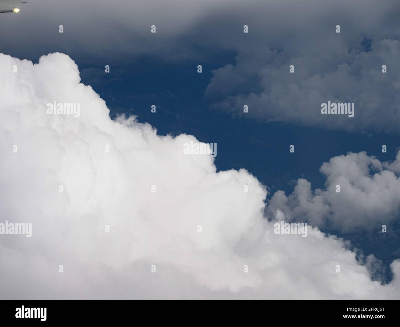 dramatic blue sky with clouds background Stock Photo - Alamy
