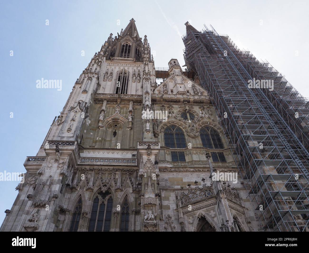 Regensburger Dom aka St Peter cathedral church in Regensburg, Germany Stock Photo