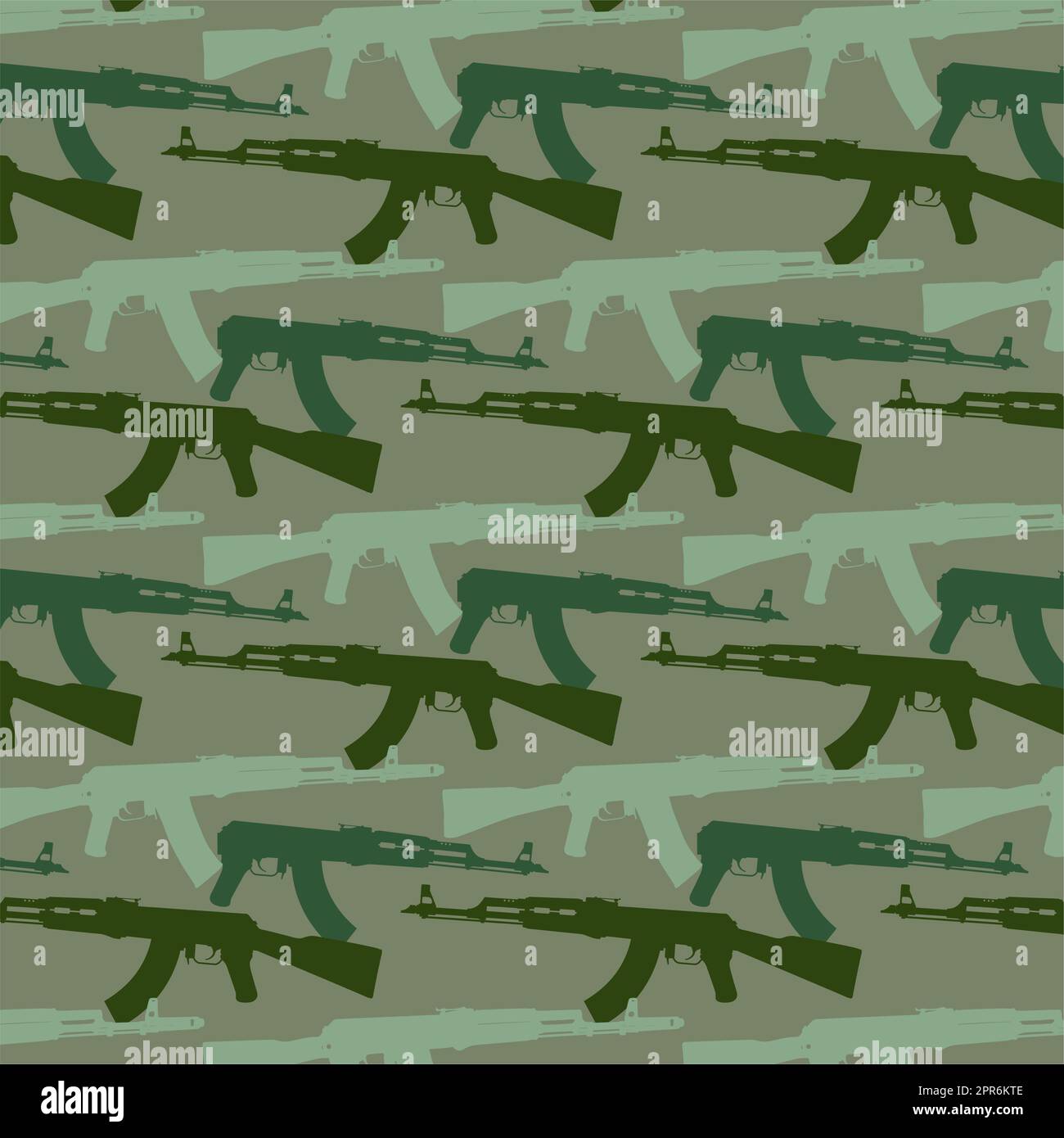 Army. Machine gun AK camouflage military pattern tactical design Stock