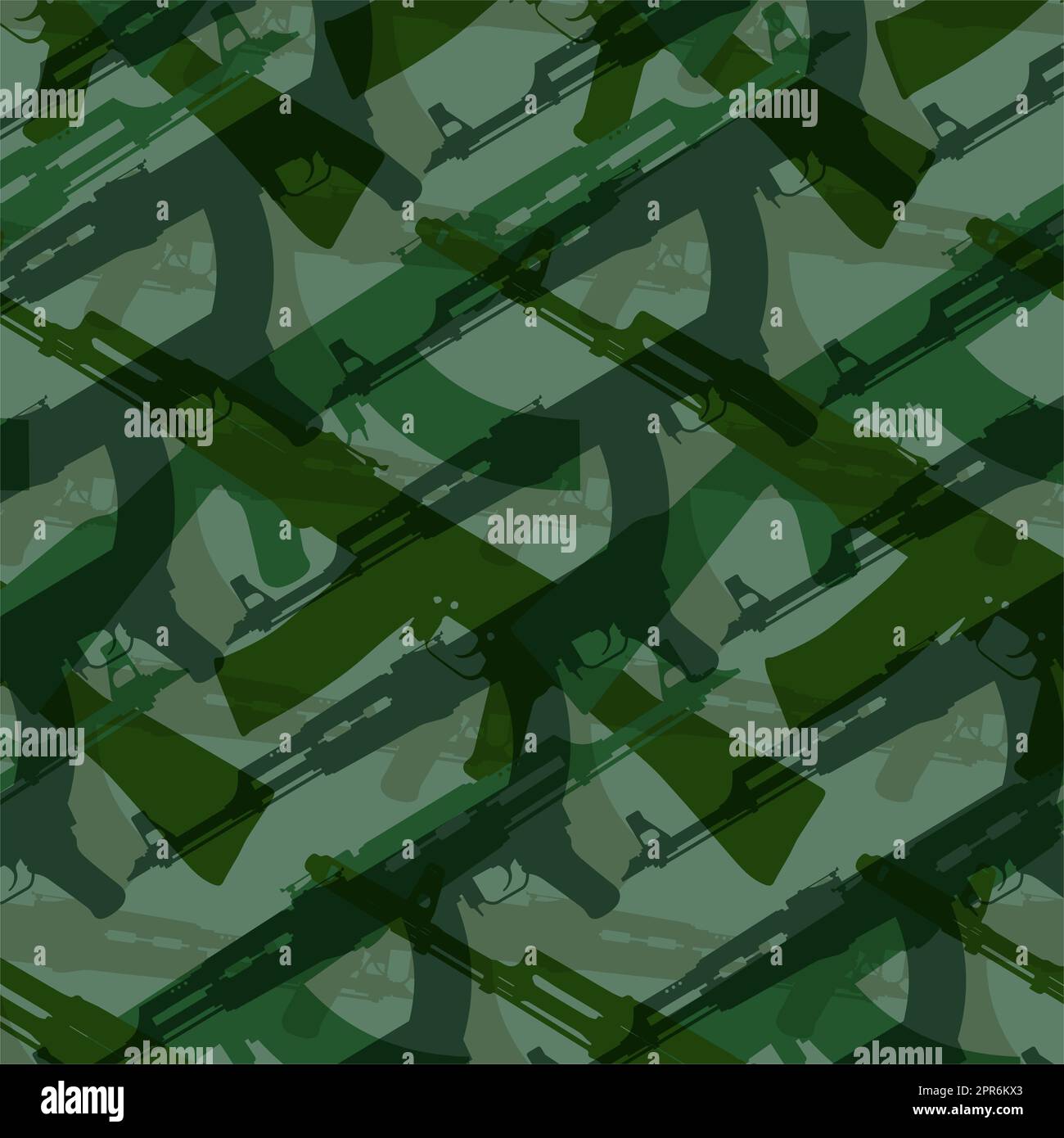 Army. Machine gun AK camouflage military pattern tactical design Stock
