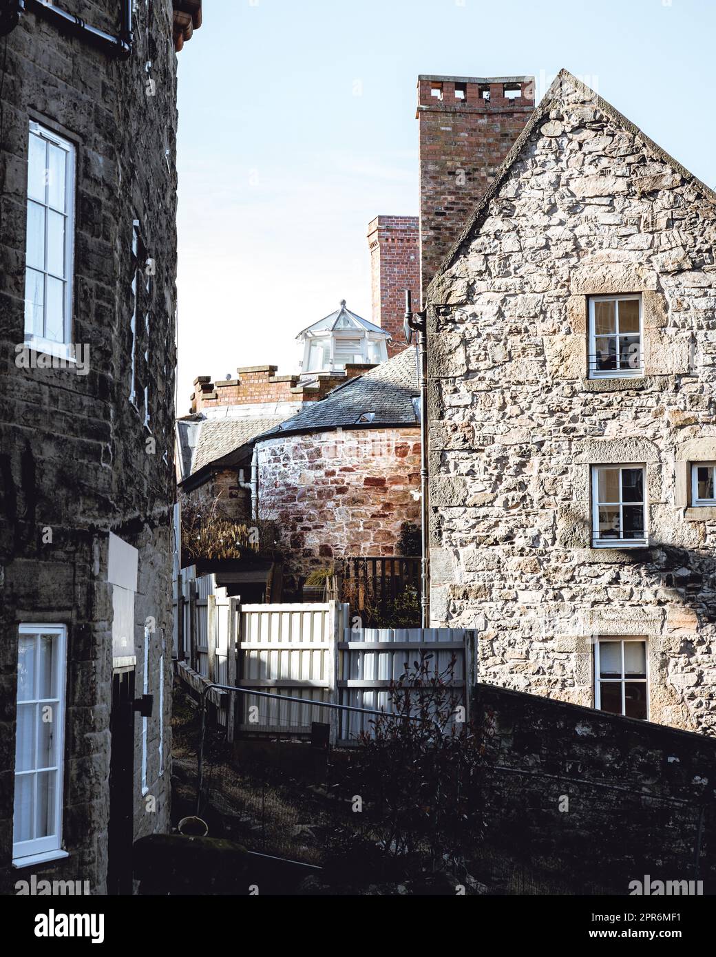 Typical houses in Edinburgh Dean Village Stock Photo Alamy