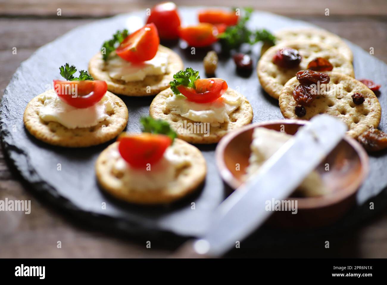 Crackers with cream cheese hires stock photography and images Alamy