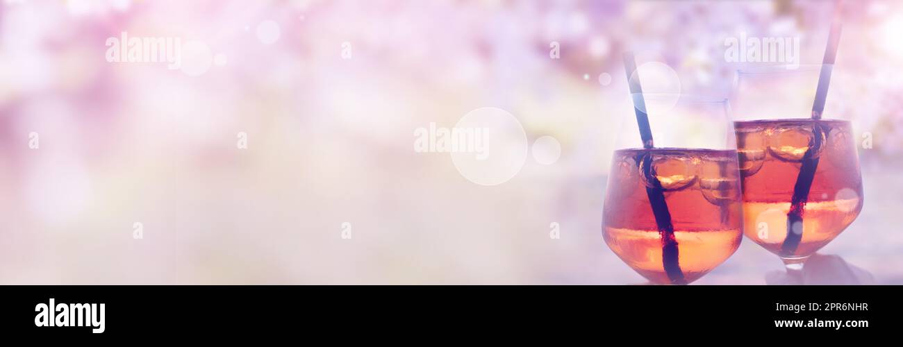 Pastel spring cocktail hires stock photography