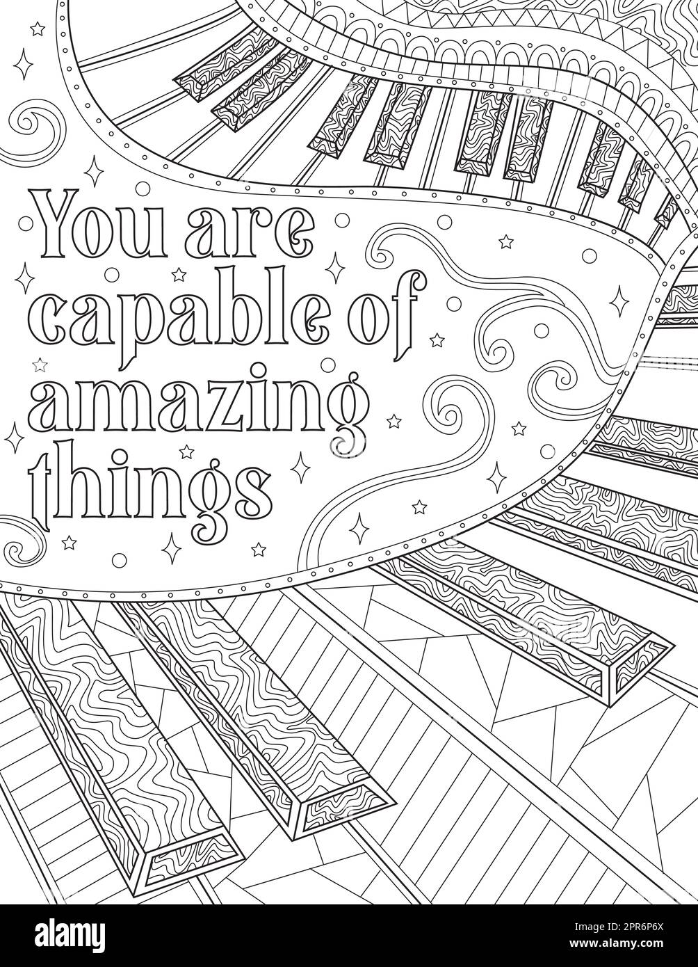 Keyboard Drawing Inspirational Message You Are Capable Of Amazing ...