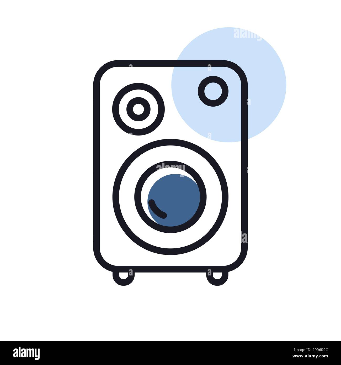 Music column vector icon. Graph symbol for music and sound web site and apps design, logo, app, UI Stock Photo