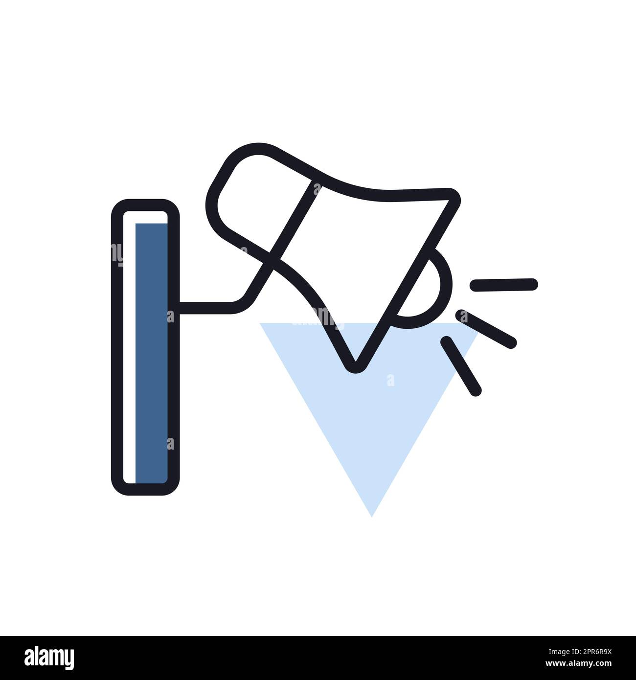 Loudspeaker or megaphone vector isolated icon. Graph symbol for music