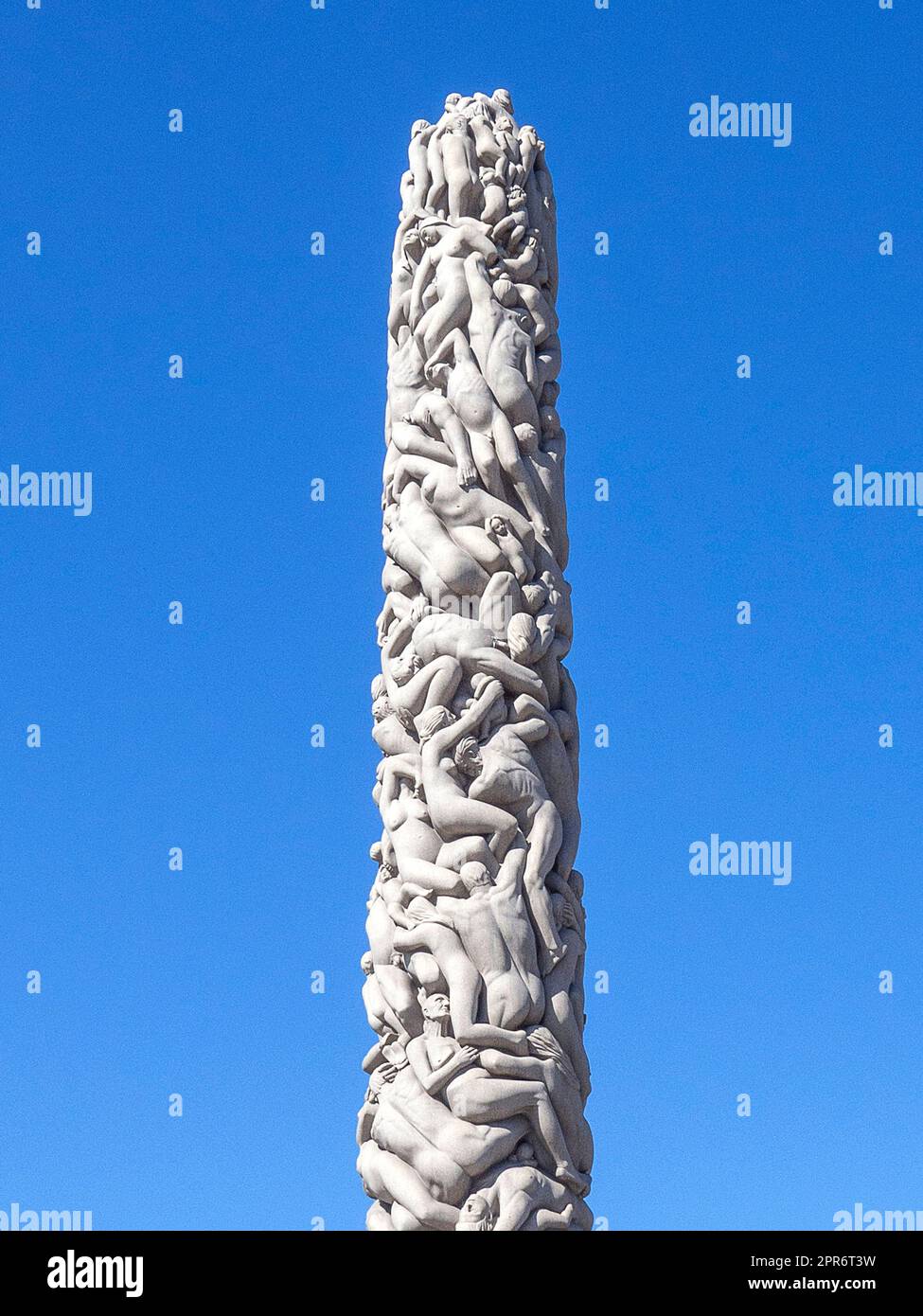 Norway, Oslo, Sculptures of Gustav in the Vigelandspark Stock Photo