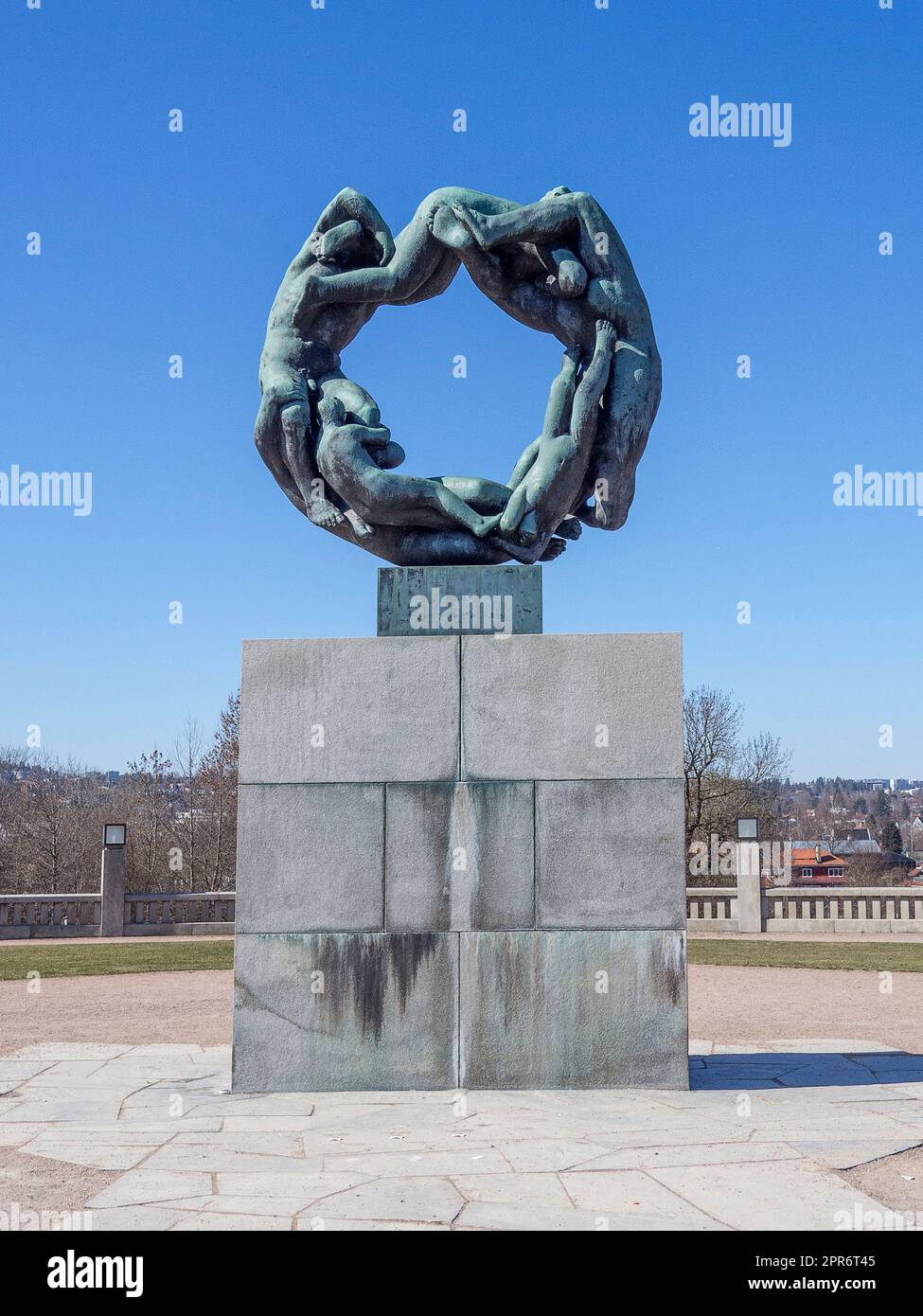 Norway, Oslo, Sculptures of Gustav in the Vigelandspark Stock Photo - Alamy