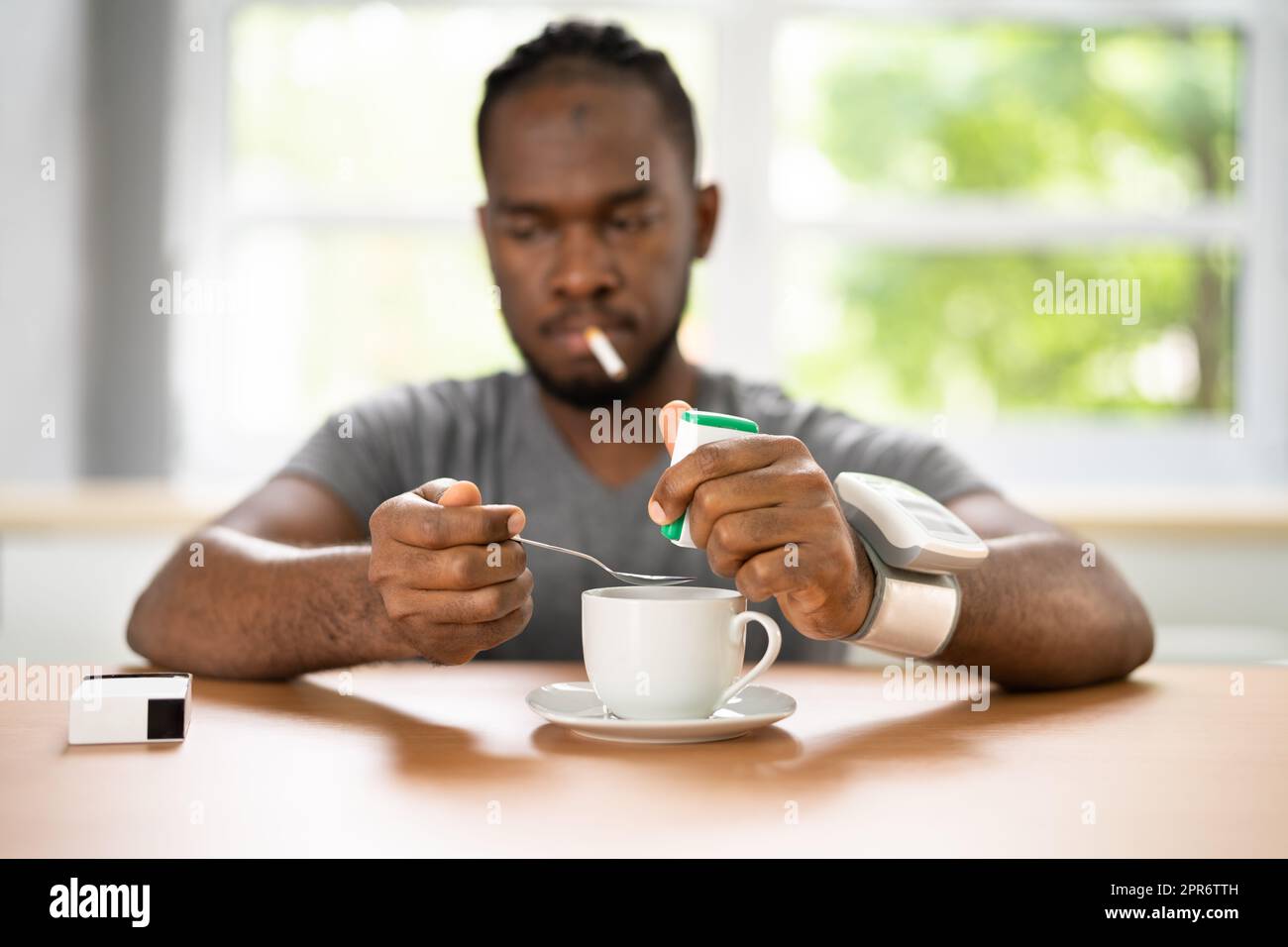 Diabetes And Sugar Addiction. Bad Habits Stock Photo Alamy
