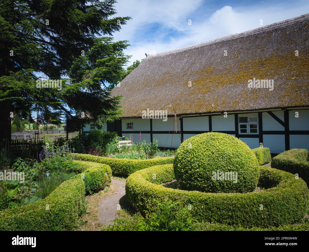 Half timbered house in Germany Stock Photo