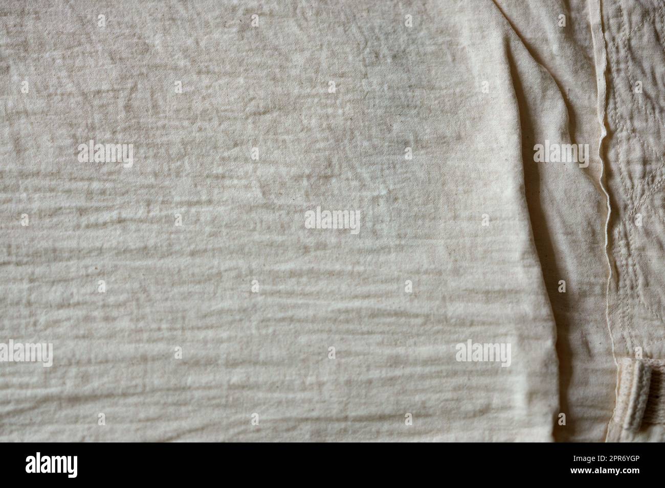 white fabric texture background Stock Photo