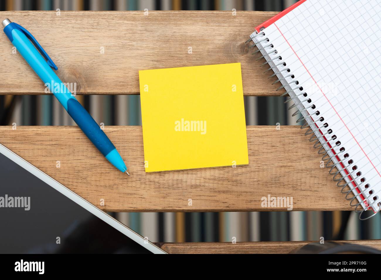 Important Message On Sticky Note With Pen, Phone Screen And Notebook ...