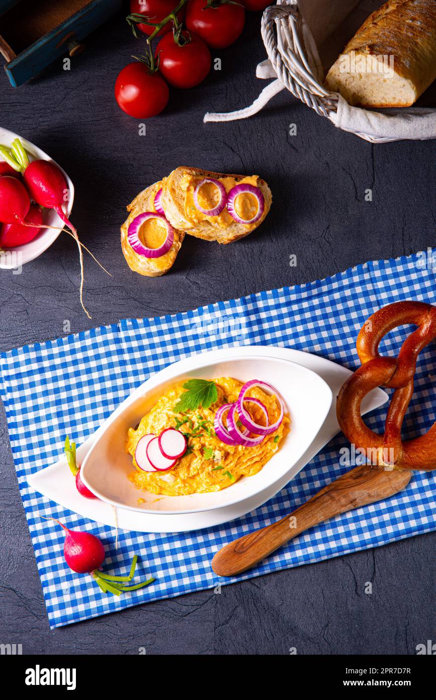 Bavarian Obazda a classic from southern Germany Stock Photo - Alamy