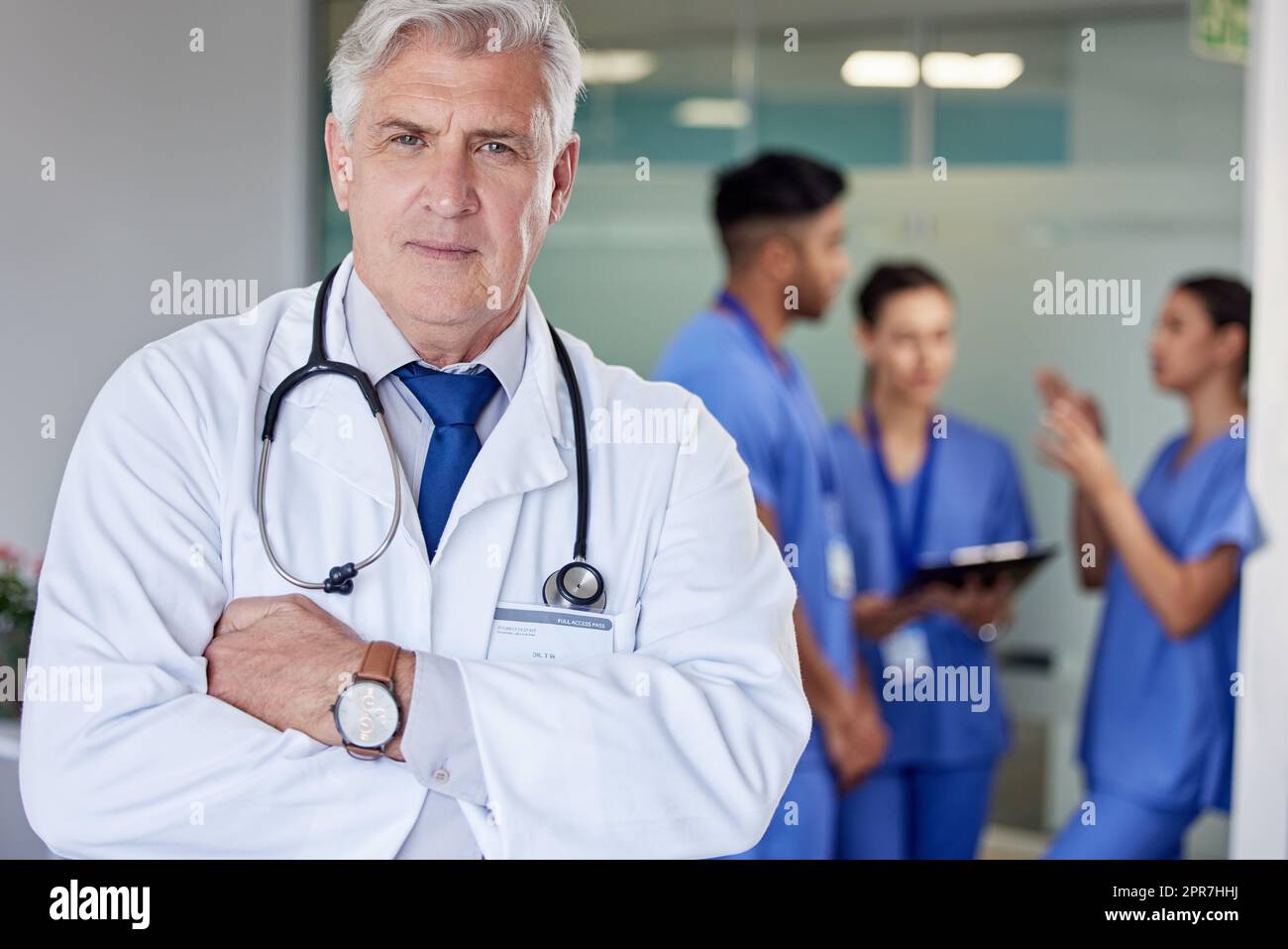 Were here to help you improve your health. a mature male doctor