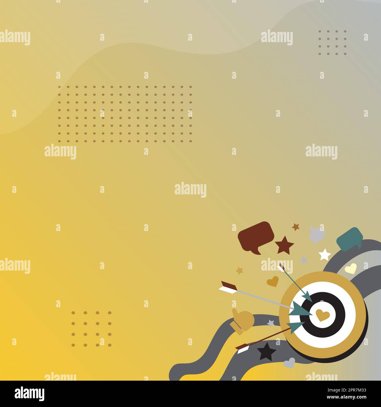 Presenting Message Hitting Target Concept, Abstract Announcing Goal