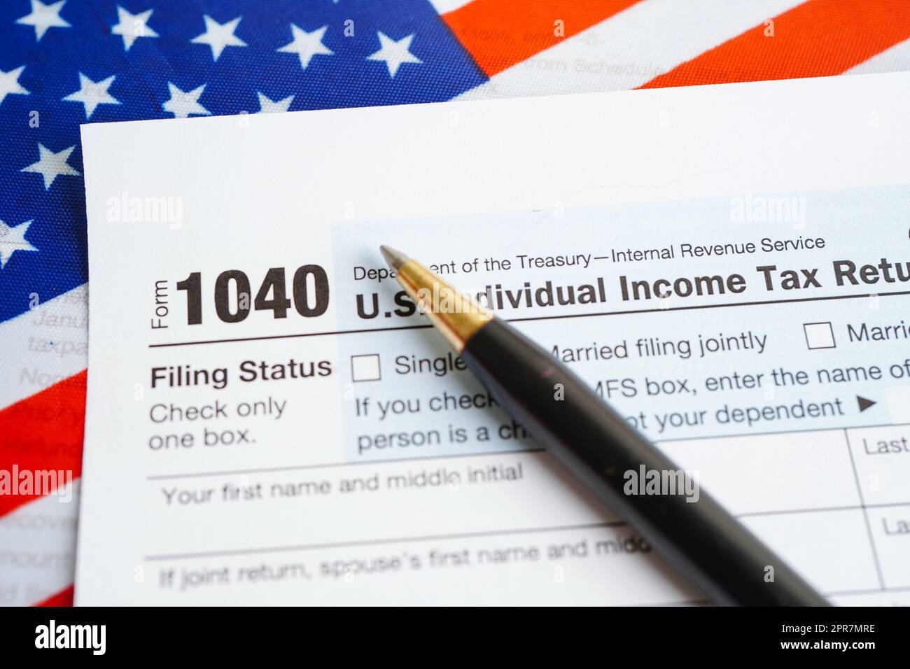 Tax form 1040 U.S. Individual Tax Return, business finance