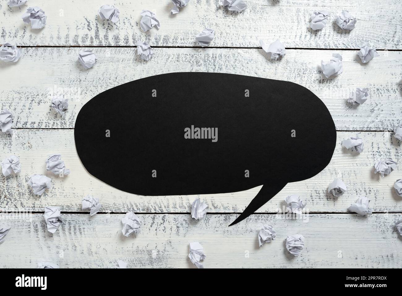 Paper Wraps Placed Around Speech Bubble With Important Information