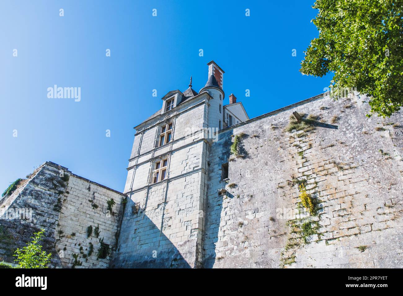 Castle of Saint-Aignan in the Loir-et-Cher Stock Photo