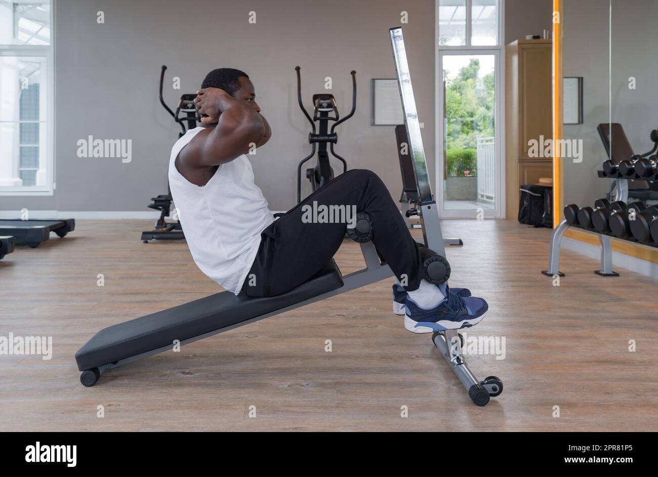 Dumbbell rack hi res stock photography and images Alamy