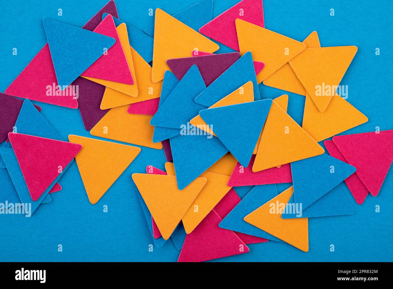 Abstract colorful geometrical composition background with random paper ...