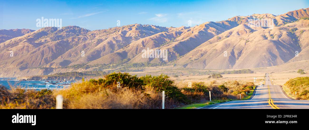 Highway at big sur coast california, usa Stock Photo