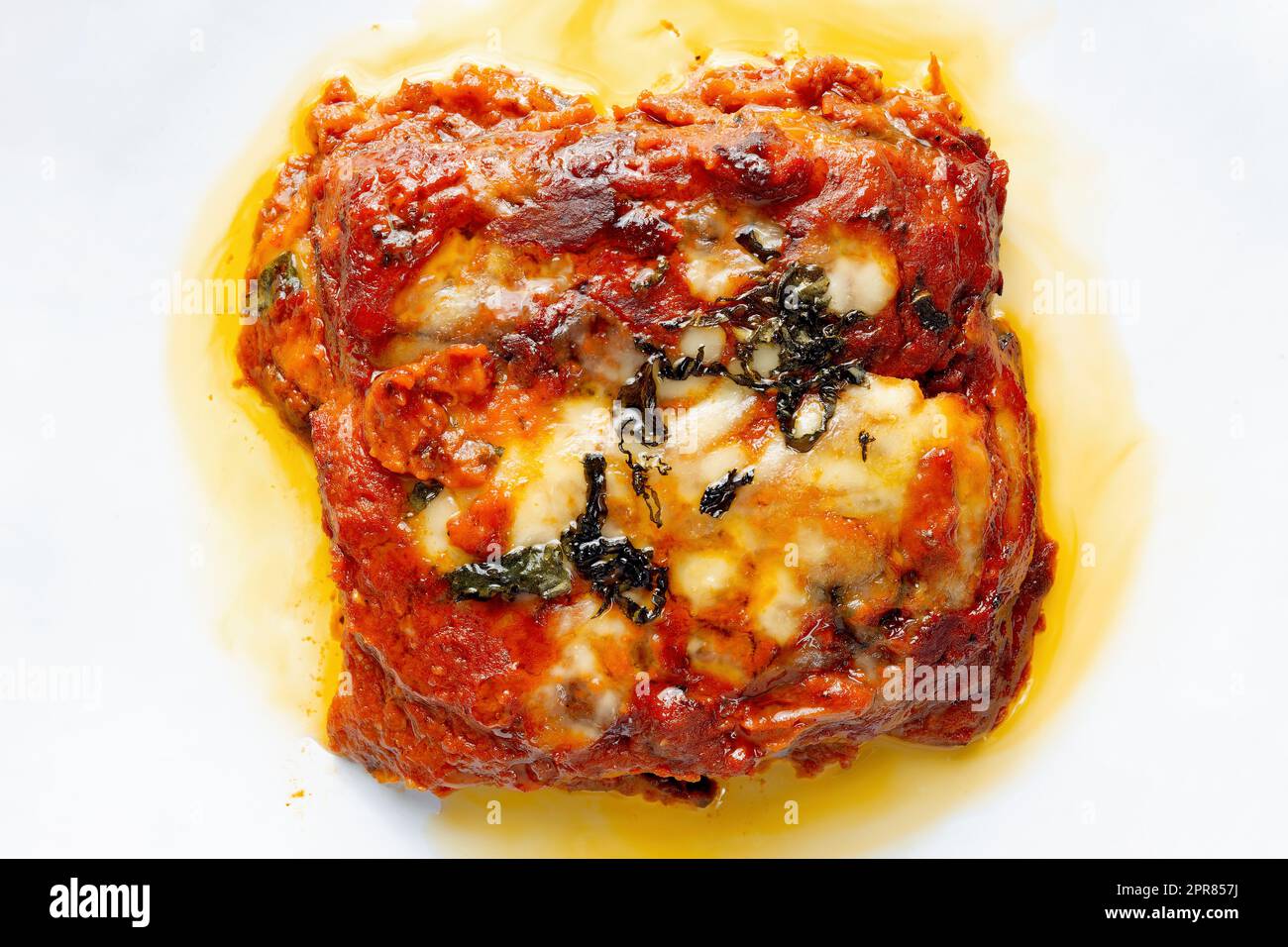 italian eggplant parmigiana Stock Photo Alamy