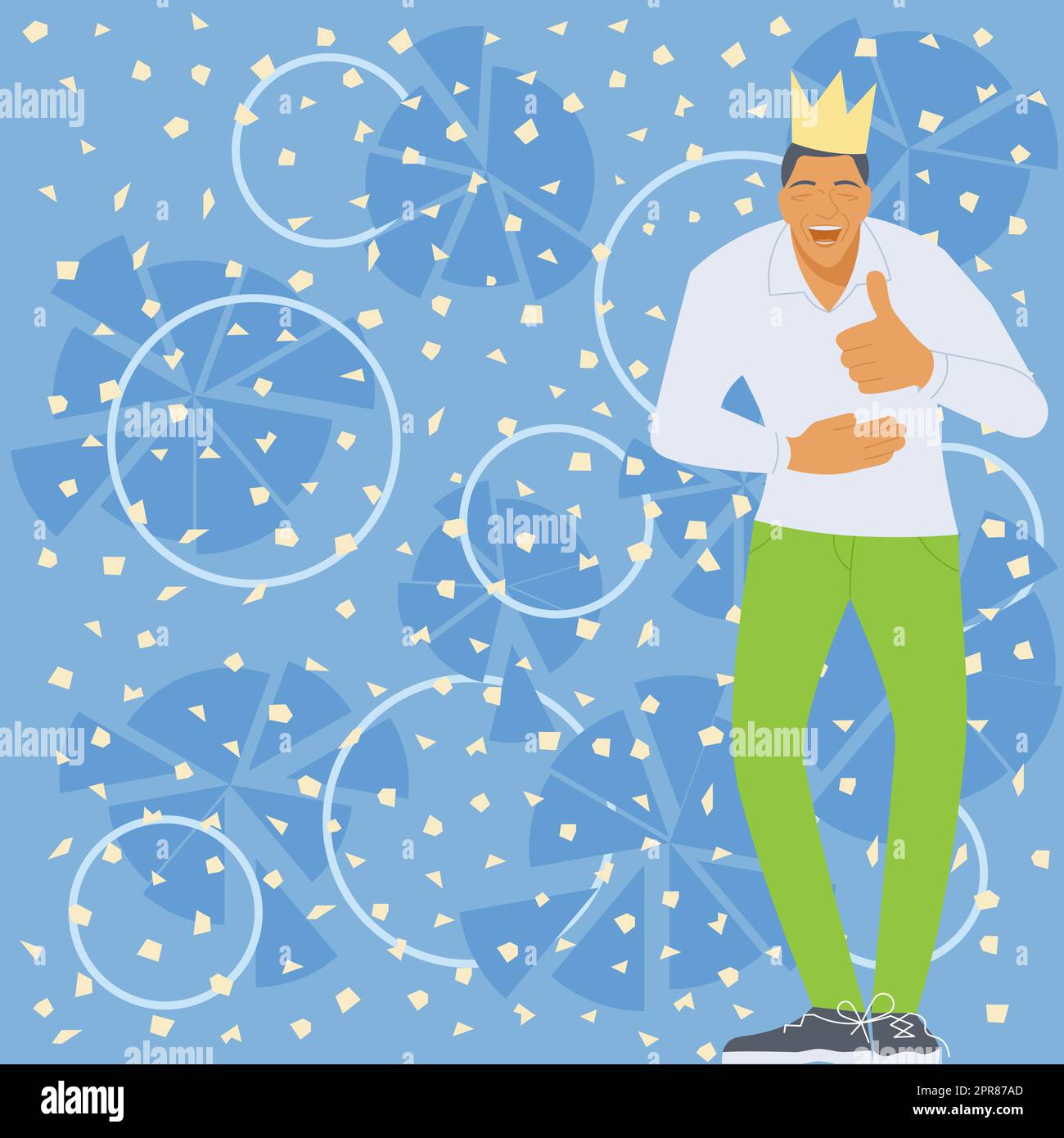 Displaying thumbs up sign Stock Vector Images - Alamy