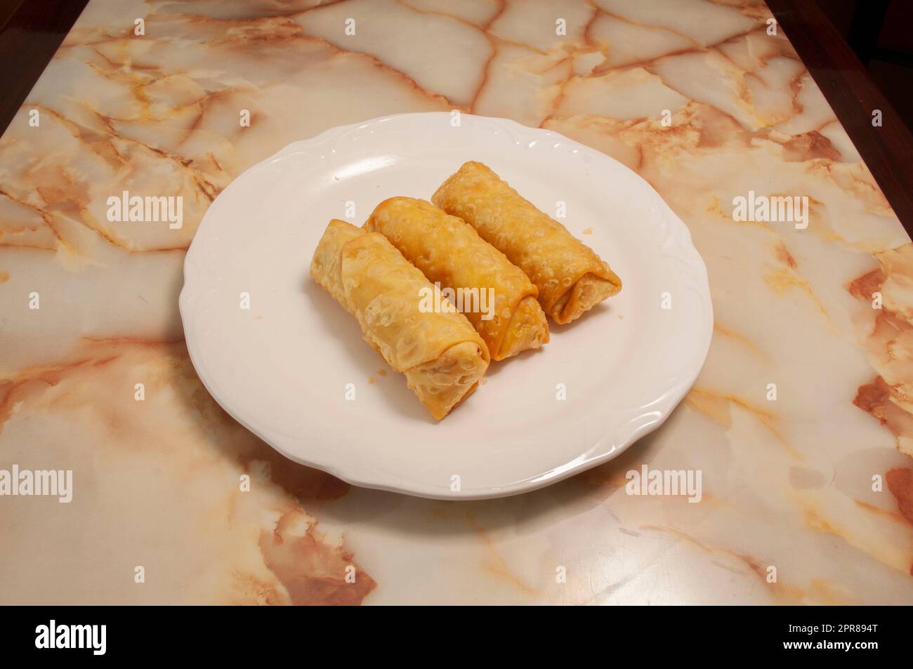 Chinese Shrimp Egg Rolls Stock Photo - Alamy