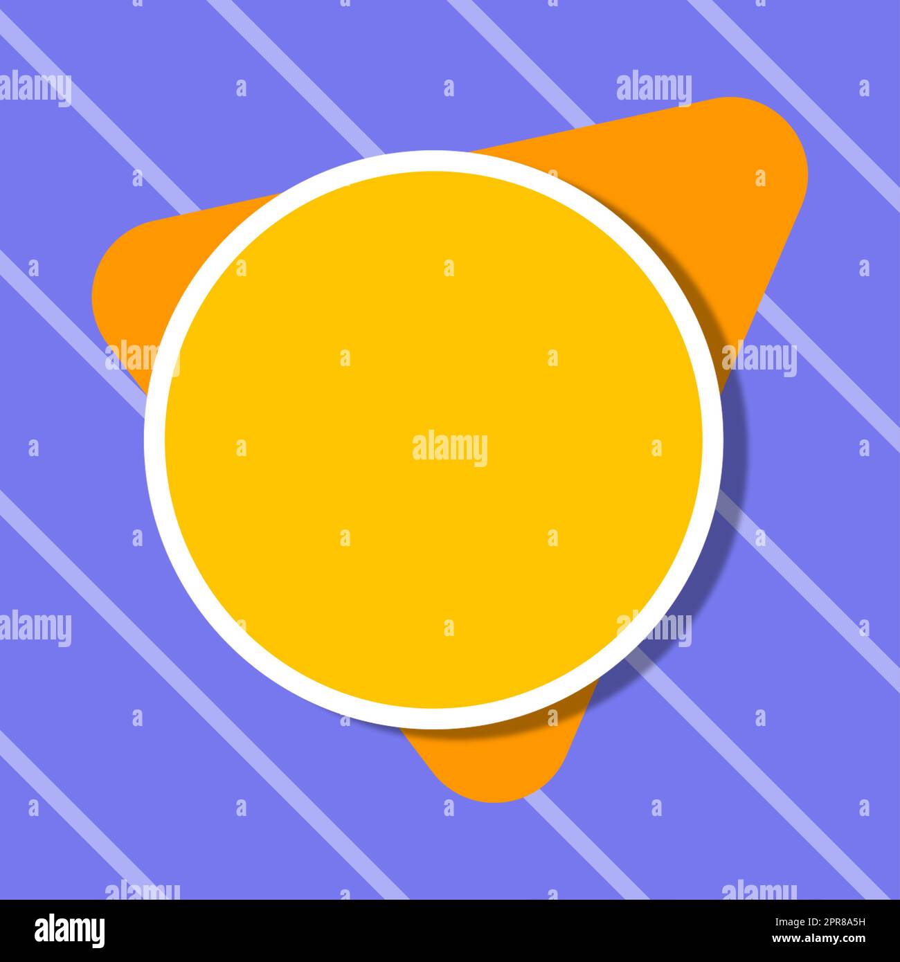 Blank Circular And Triangle Shapes For Promotion Of Business Stock ...
