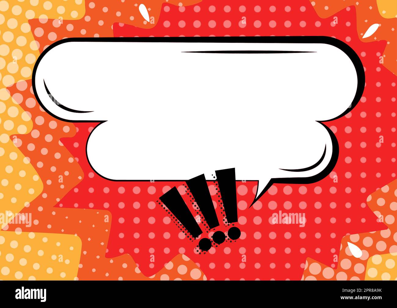 Exclamation Message Box Chat Box And Exclamation Marks Representing Online Messaging Stock ...