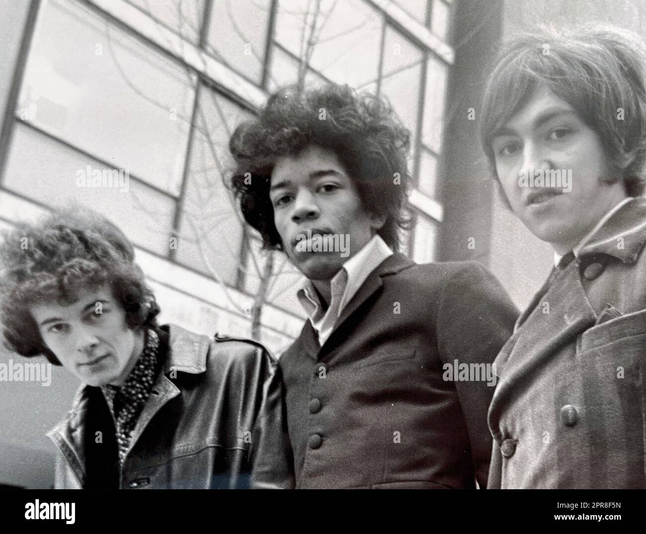 JIMI HENDRIX EXPERIENCE rock group in 1967. From left: Noel Redding ...