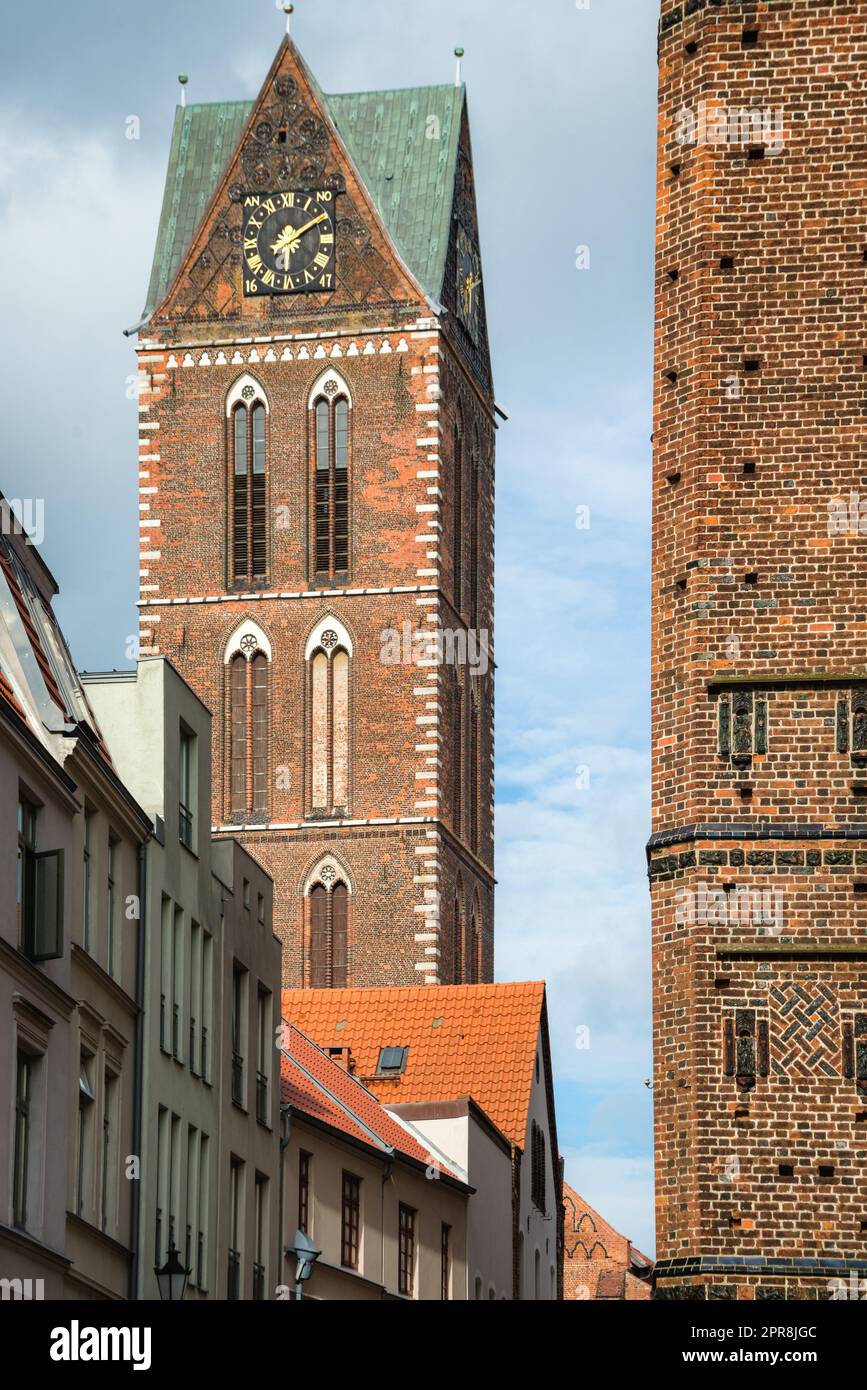 oldtown and world heritage Wismar Stock Photo