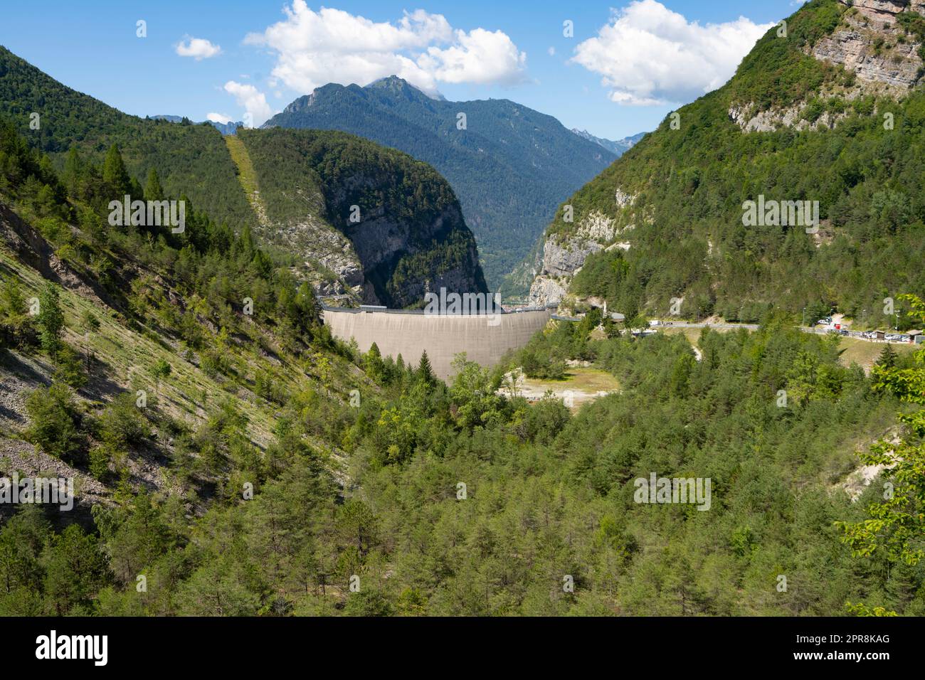 The Vajont dam, Italy Stock Photo