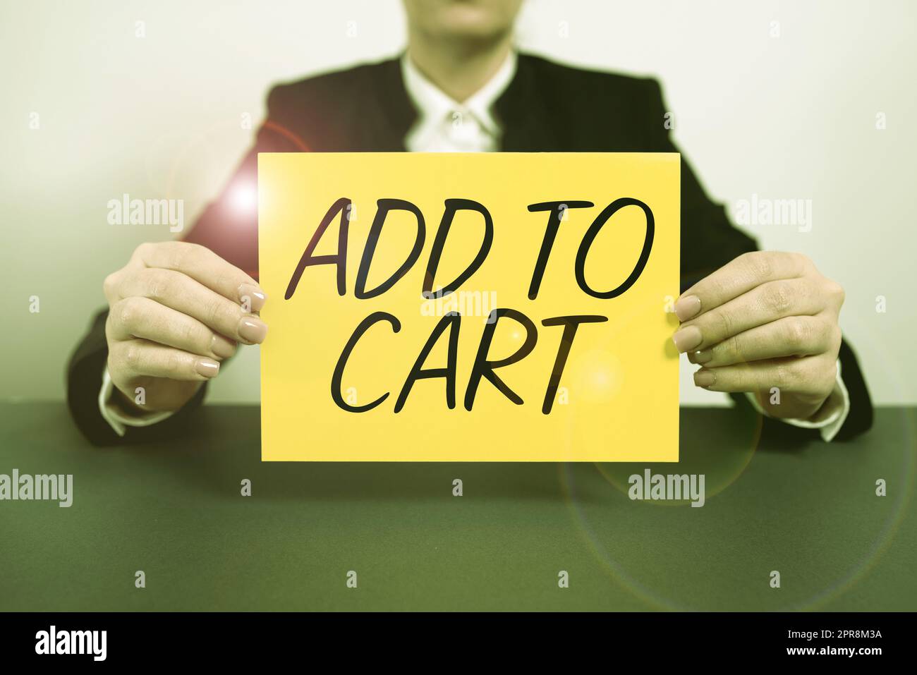 Text showing inspiration Add To Cart. Concept Online