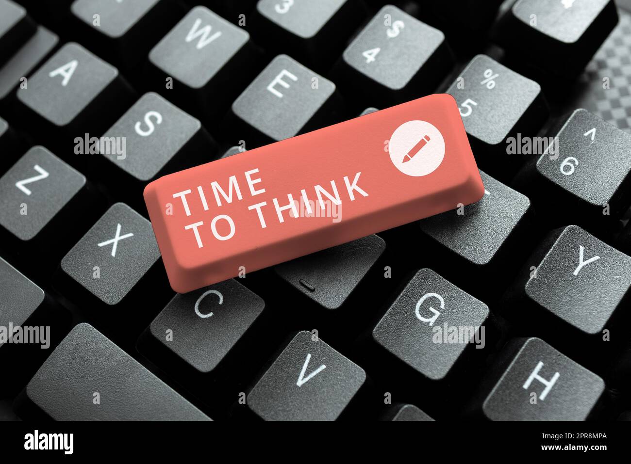 Conceptual display Time To Think. Business approach Reconsider some things Reflection time Moment to ponder -49068 Stock Photo