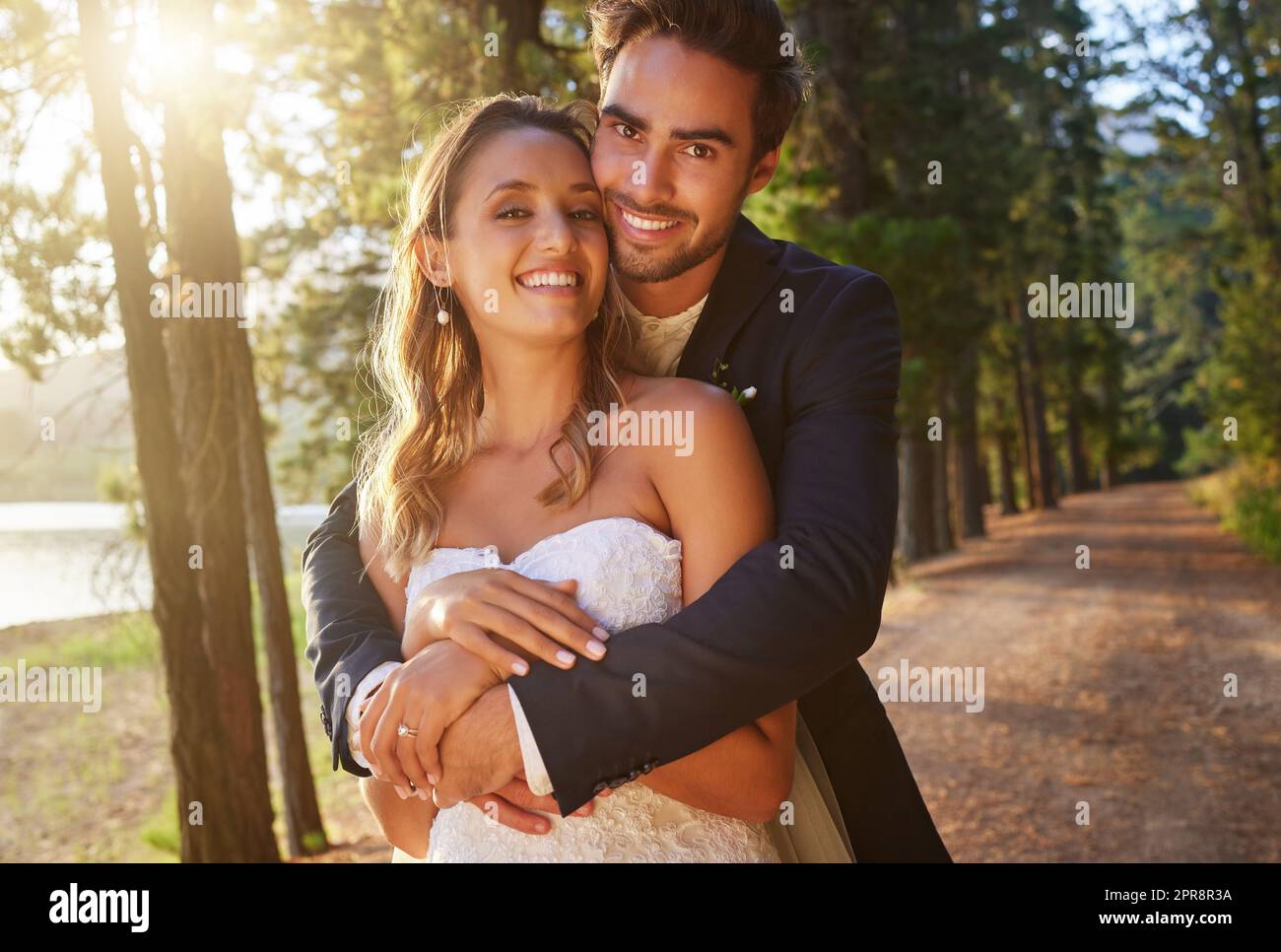 Love is a noun, but ours is a verb. an affectionate bride and groom