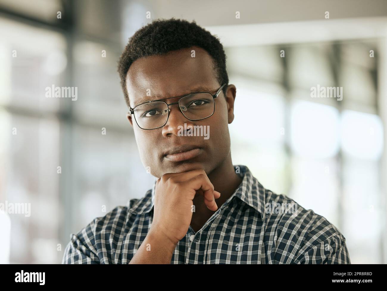 Young professional man glasses hi res stock photography and images