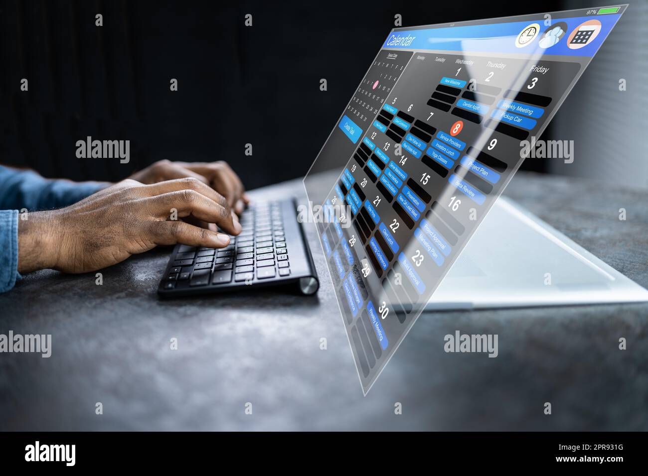 Appointment Schedule Planner And Date Calendar Stock Photo