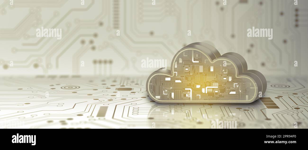 Cloud computing technology internet on Converging point of circuit with ...