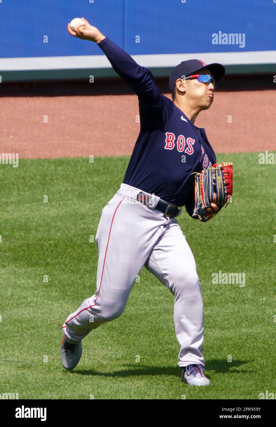 BALTIMORE, MD - APRIL 26: Boston Red Sox starting pitcher Tanner Houck (89)  pitches during the Boston Red Sox versus the Baltimore Orioles on April 26,  2023 at Oriole Park at Camden