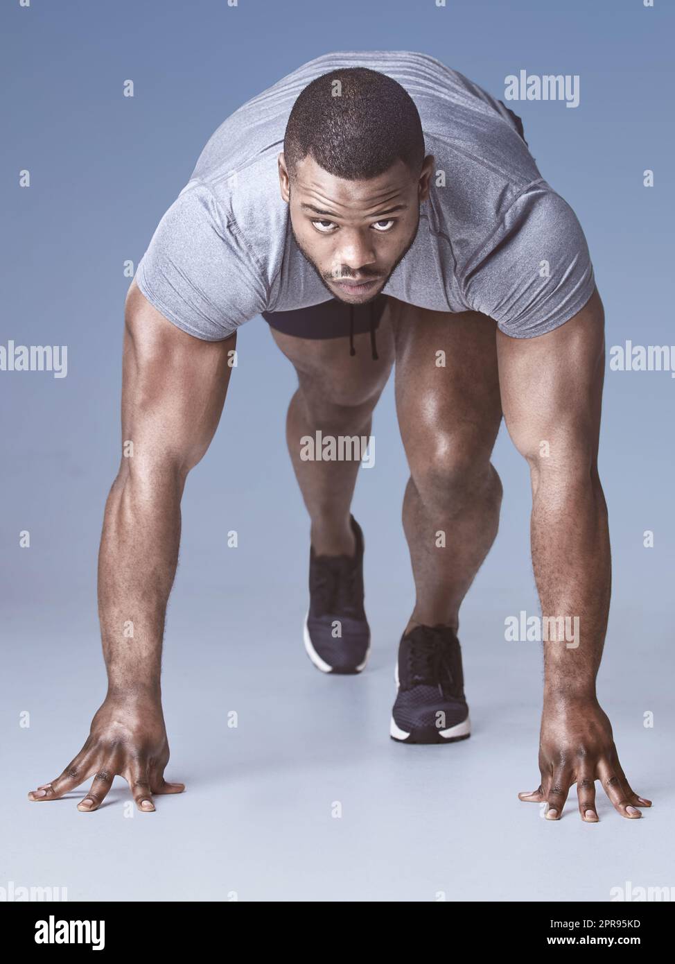 Crouched full length hi res stock photography and images Alamy