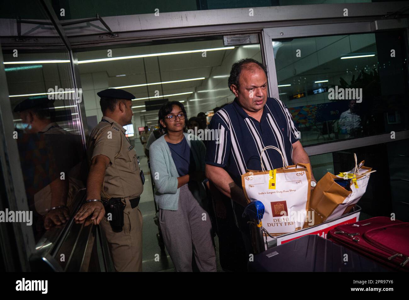 New Delhi, Delhi, India. 26th Apr, 2023. Indian Nationals from Sudan