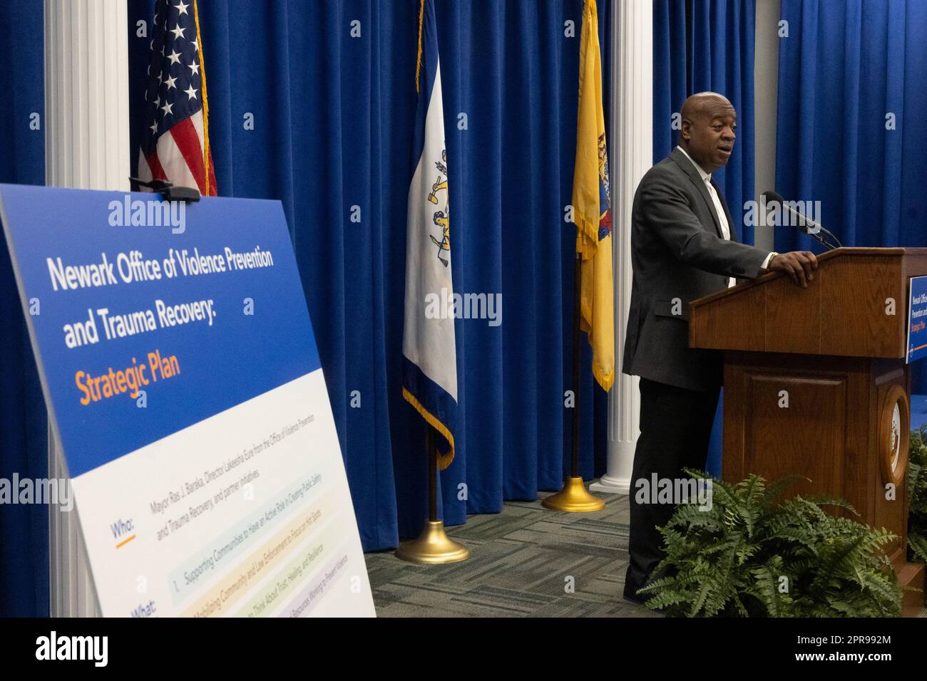 Newark, New Jersey, USA. 26th Apr, 2023. Newark Mayor RAS BARAKA, DNJ