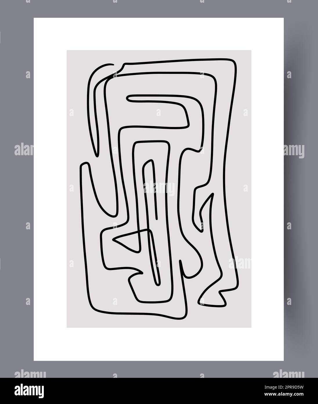 Minimalistic hand drawn wall art banners. Minimal Scandinavian designs