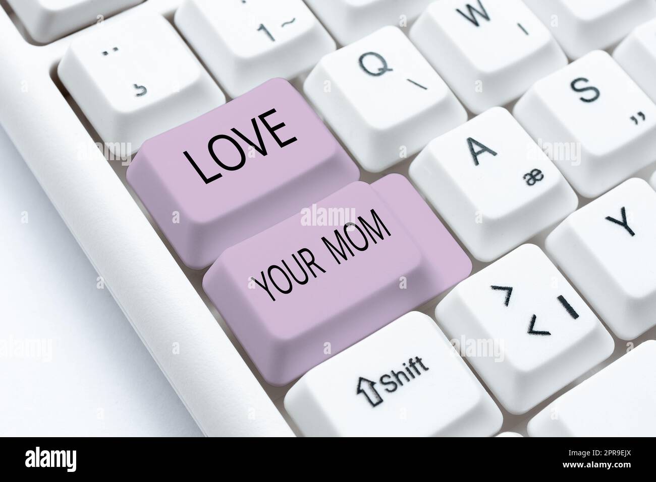 Text sign showing Love Your Mom. Business concept Have good feelings about your mother Loving emotions -49081 Stock Photo