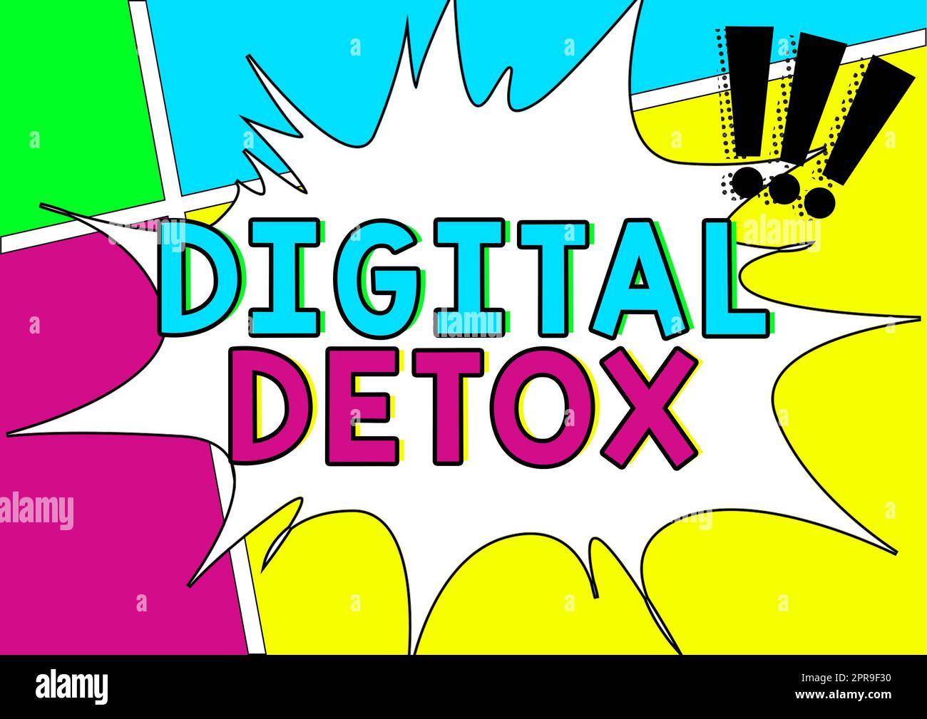 Handwriting text Digital Detox. Word for Free of Electronic Devices Disconnect to Reconnect Unplugged Blank Explosion Blast Scream Speech Bubble Expressing Opinions. Stock Photo