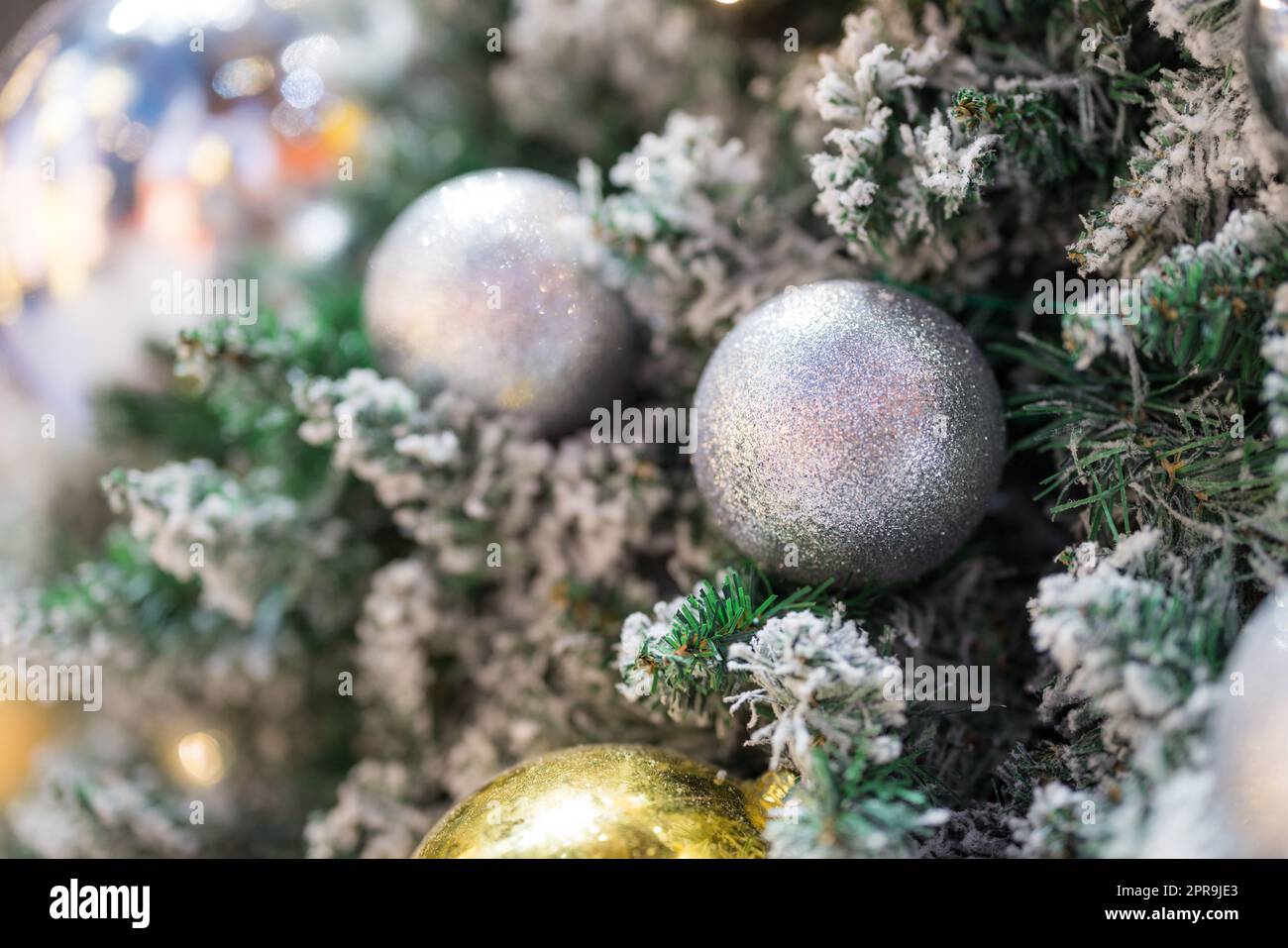 Christmas tree decoration close up Stock Photo - Alamy