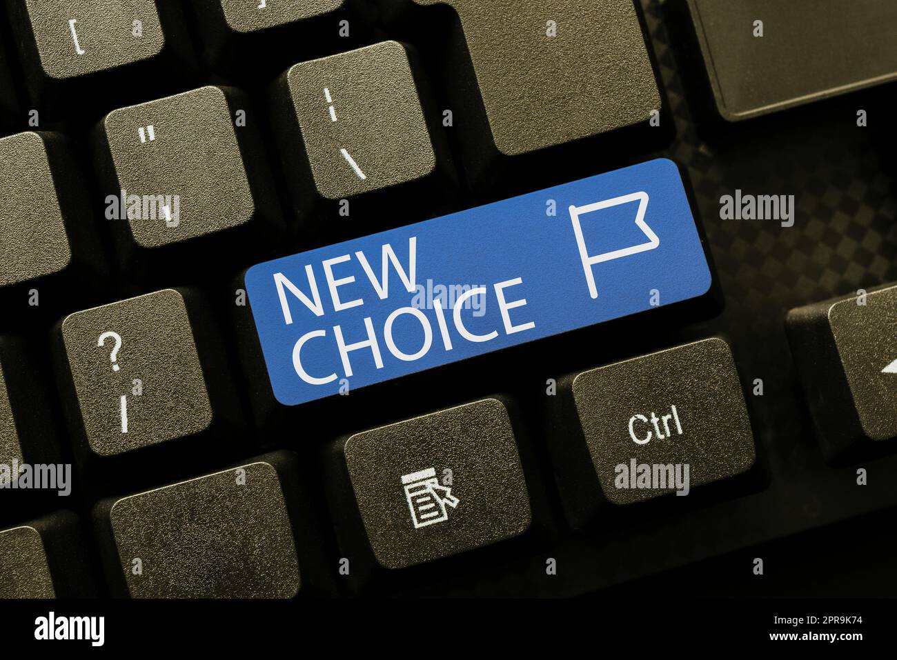 Text caption presenting New Choice. Business showcase having lot of ...